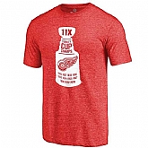Detroit Red Wings Red The Cup Tri Blend T-Shirt,baseball caps,new era cap wholesale,wholesale hats